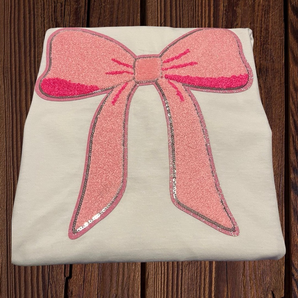 Pink Bow Patch Tee